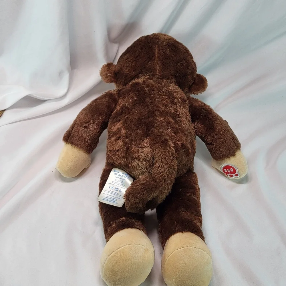Build A Bear Smiley Monkey Brown Stuffed Plush 18